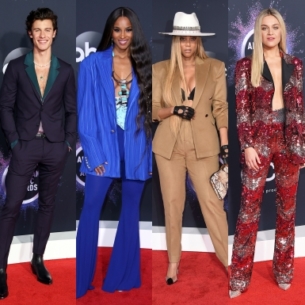 Shawn Mendes, Ciara, Tyra Banks,… “phong phanh” khi mặc suits trên thảm đỏ AMA 2019