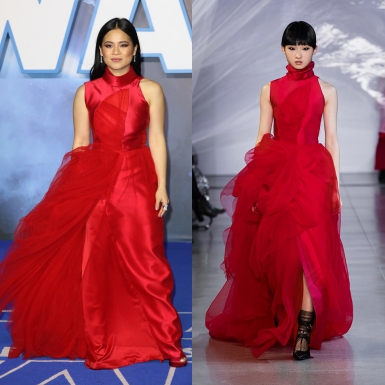 Nữ diễn viên gốc Việt Kelly Marie Trần nổi bật trên thảm đỏ trong thiết kế của PHUONG MY