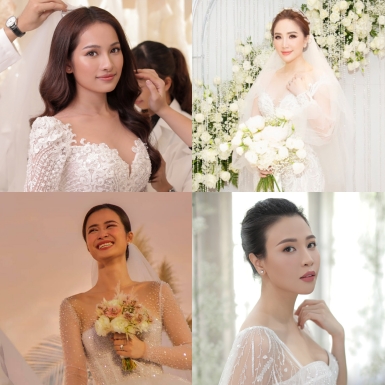“Điểm danh” 4 cô dâu đình đám lên xe hoa trong trang phục cưới từ NTK Chung Thanh Phong trong năm qua