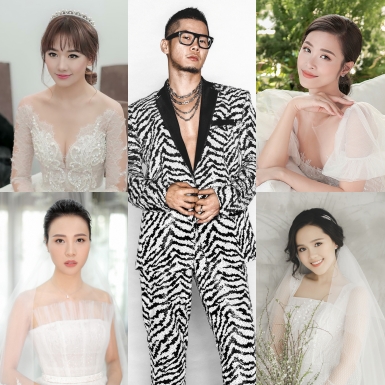 Những màn “phù phép” của chuyên gia trang điểm Tee Le cho dàn cô dâu đình đám V-biz