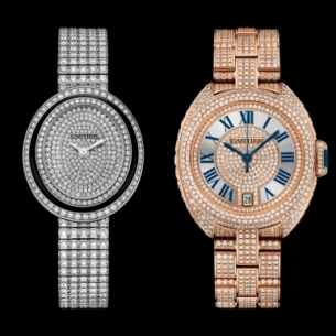 Cartier “chở” hơn 2.000 viên kim cương trên hai mẫu đồng hồ Cle de Cartier và Hypnose đến Việt Nam
