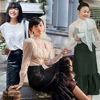 Trang phục đen trắng “thống trị” street style sao Việt tuần qua