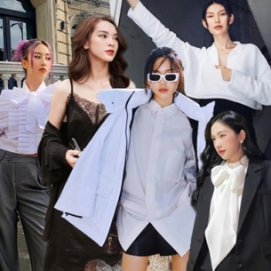 Trang phục đen trắng tái xuất “sàn diễn” street style sao Việt tuần qua