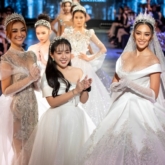 Hoa hậu Tiểu Vy và Á hậu Kiều Loan hóa công chúa yêu kiều trong các thiết kế đầm cưới của NTK Anh Thư