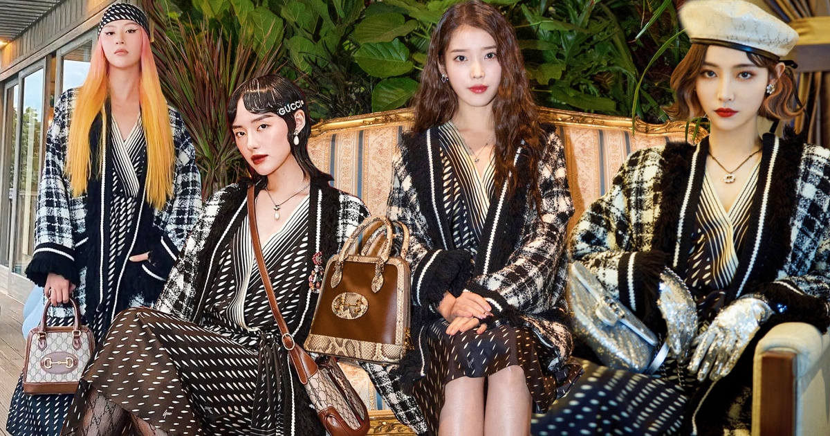 Khanh Linh, Quynh Anh Shyn "touch" the whole Gucci set with IU