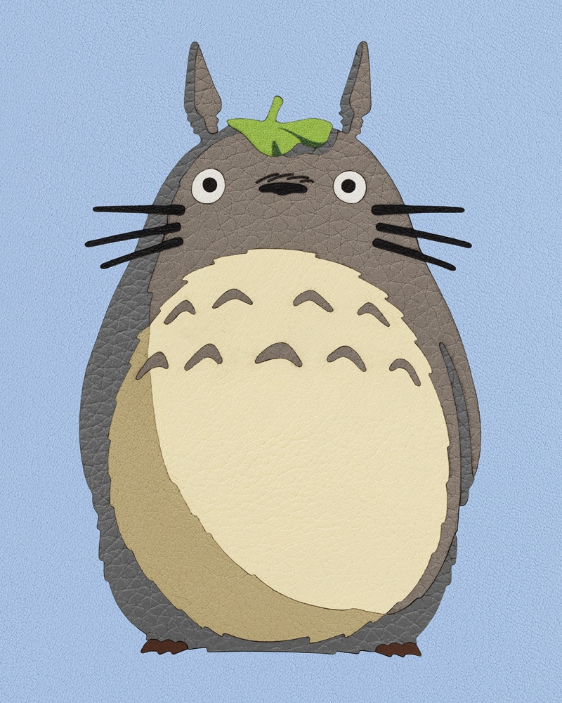 Tô màu Totoro Mỉm Cười  Trang Tô Màu Cho Bé
