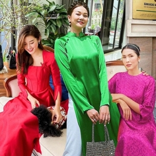 Rợp trời sao Việt diện áo dài khai xuân, tỏa sắc rực rỡ ngày Tết