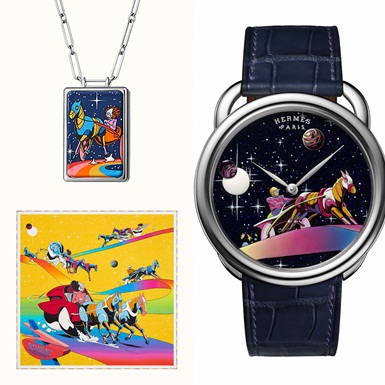 Hermès Space Derby: Chặng đua ảo mộng dưới nét vẽ thế kỷ 20