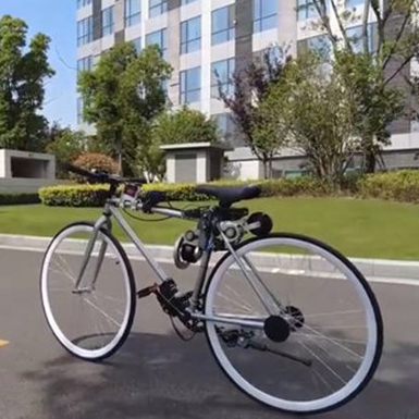 Kỹ sư Trung Quốc chế xe đạp tự thăng bằng dành cho người vụng về