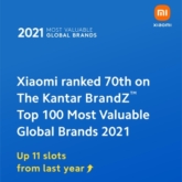 Xiaomi lần đầu tiên vươn lên vị trí thứ 2 thị trường điện thoại thông minh toàn cầu