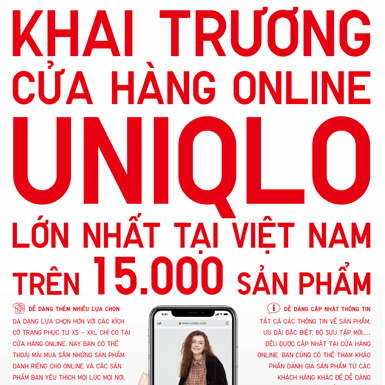 UNIQLO chính thức khai trương cửa hàng online tại Việt Nam