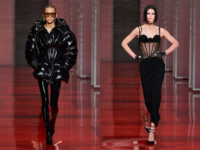 bst versace thu dong 2022 milan fw 20 - BST Versace Thu Đông 2022: Dấu ấn gợi cảm của thời trang phái nữ được gói gọn trong corset