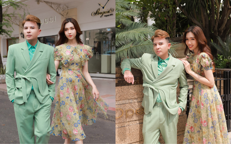Hoa hậu Đỗ Nhật Hà cùng bạn thân thời thượng xuống phố trong các thiết kế của Nguyễn Minh Công