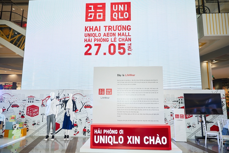 UNIQLO chính thức khai trương cửa hàng thứ 12 tại Aeon Mall Hải Phòng Lê  Chân  Tạp chí Đẹp