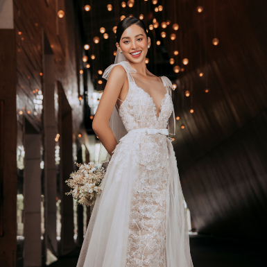 Hoa hậu Tiểu Vy ngọt ngào trong các thiết kế đầm cưới mùa mốt 2022 mới của NTK Lê Thanh Hòa