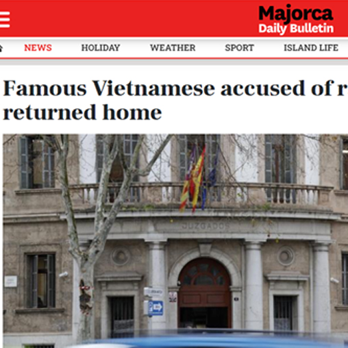 Hai người Việt bị tố phạm tội hiếp dâm ở Mallorca được trả hộ chiếu