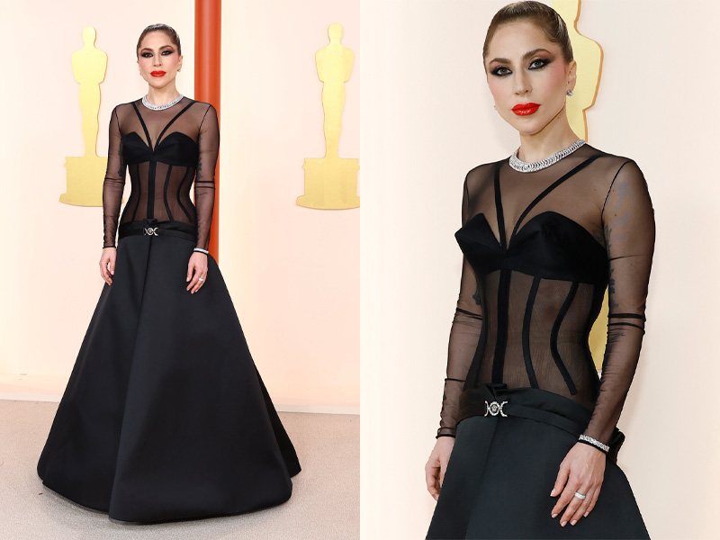 Lady Gaga - #Oscar2023: Khoảnh khắc thời trang tỏa sáng của dàn sao từ Á sang Âu với các thiết kế lộng lẫy nhất