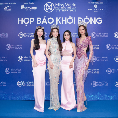 Dàn Hoa, Á hậu khoe sắc rạng rỡ tại họp báo Miss World Việt Nam 2023