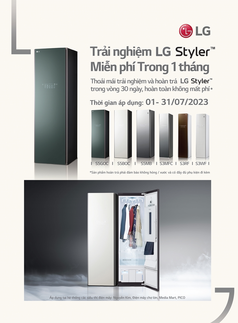 LG Styler: Kiệt tác công nghệ làm giàu phong cách sống
