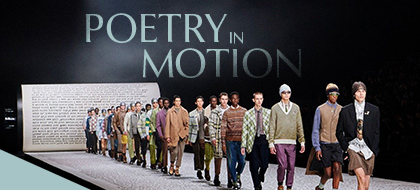 Poetry in motion – Cuộc hẹn hò của thời trang và văn học