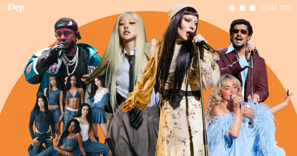 #Grammy2026 – Rosé làm nên lịch sử, Kendrick Lamar và Lady Gaga tiếp tục thống trị đề cử