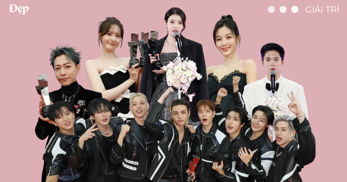 #AAA2025 – Stray Kids, IU, Park Bo Gum đại thắng